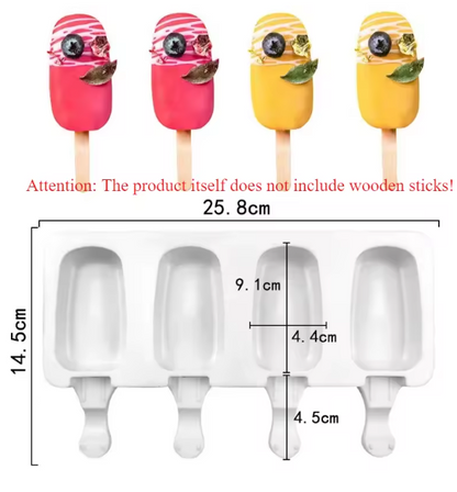 Moldes de Silicona para Helados Caseros
